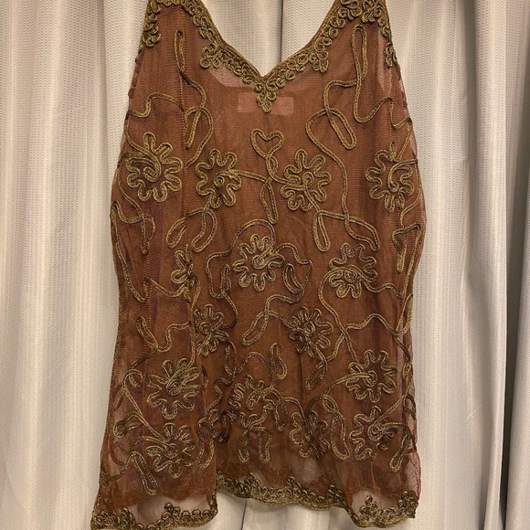 Pretty Angel spaghetti strap silk victorian vintage inspired #43 - Picture 1 of 6